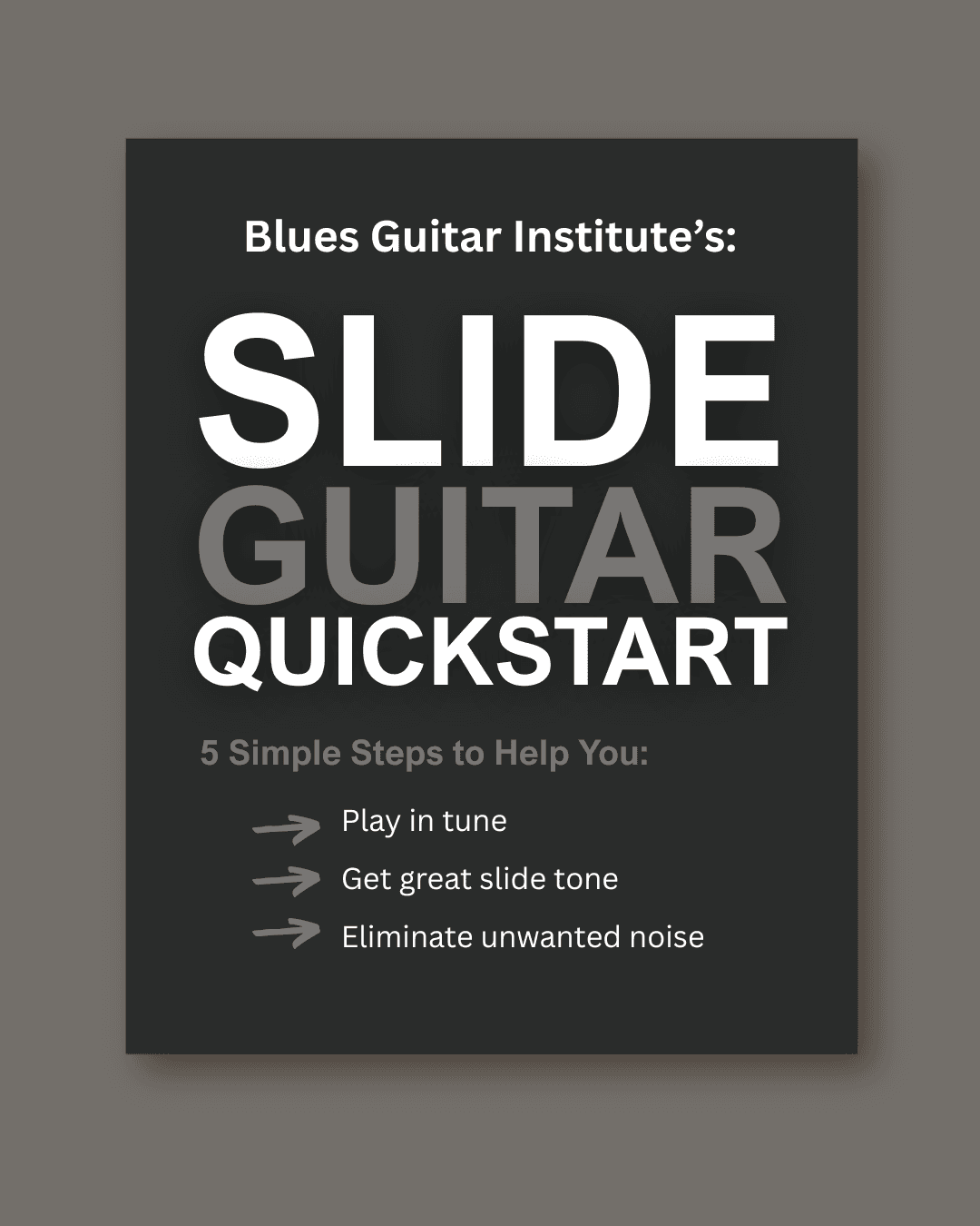 Slide Guitar Quickstart